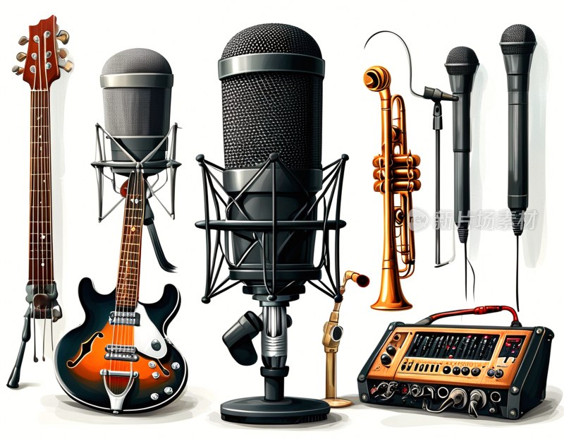 乐器麦克风组合