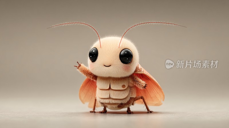 可爱拟人化小蟑螂形象