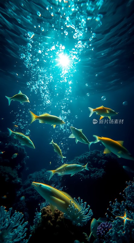 阳光下的海底世界