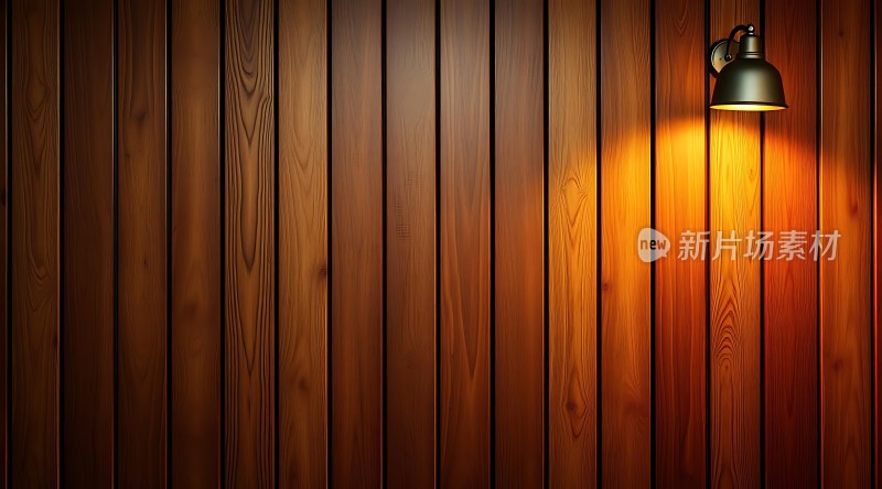 木墙暖灯温馨氛围营造