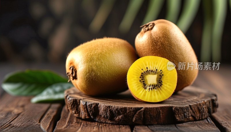 黄心猕猴桃切面