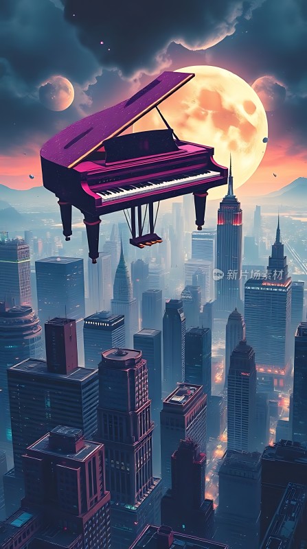 钢琴夜空之城