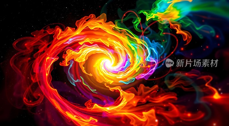 彩色星云漩涡