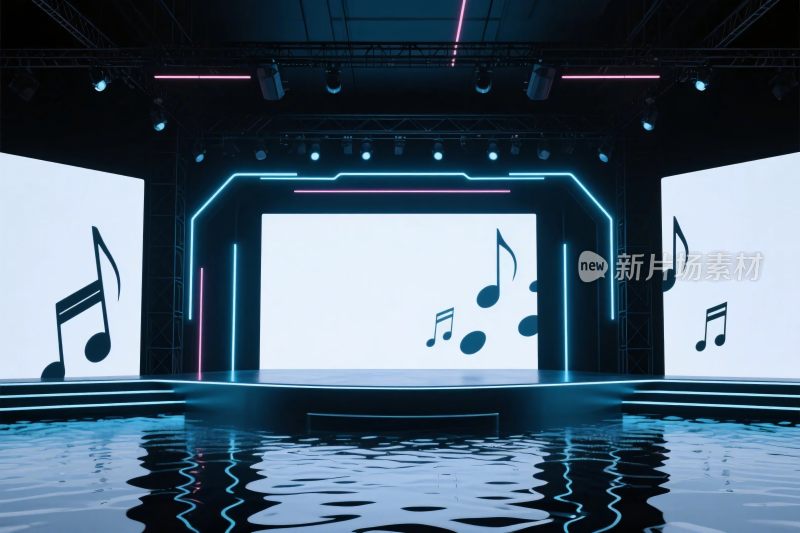 音乐主题数字舞台场景