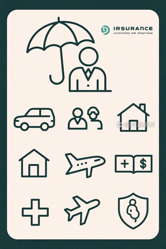 保险服务图标集合