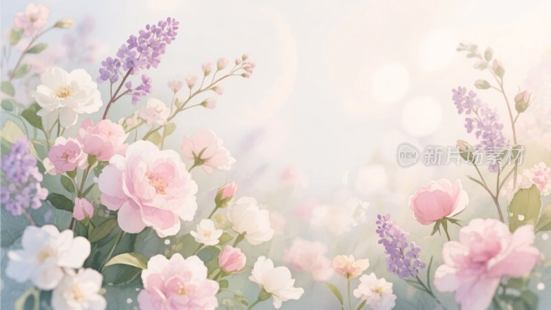 梦幻唯美的花卉景象