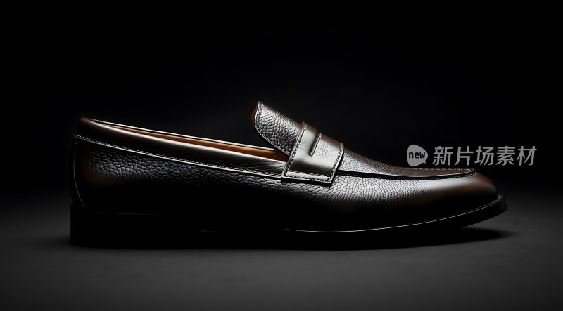 黑色皮鞋质感十足简约大方