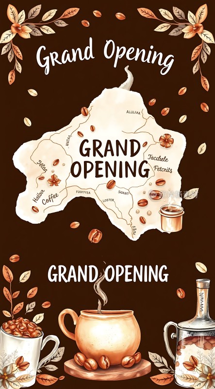 咖啡店盛大开业