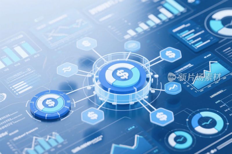 数字数据界面科技插画