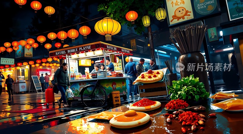 夜市美食诱惑