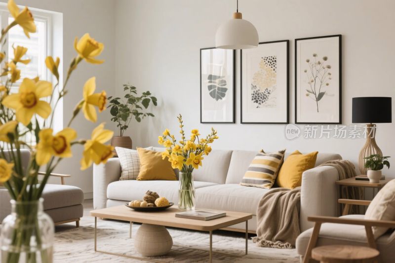 温馨简约室内家装场景