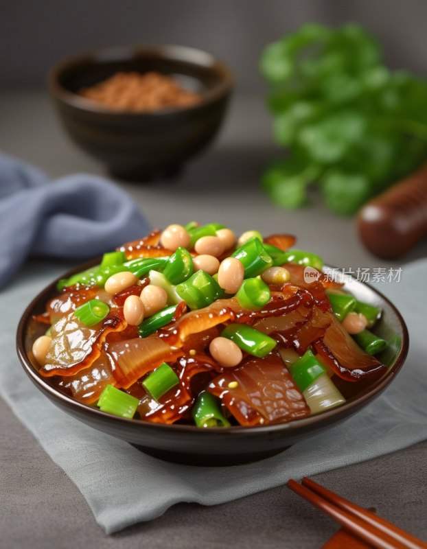 家常小炒猪皮豆芽