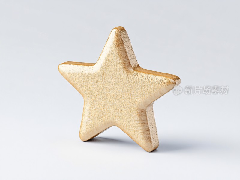 木质五角星摆件