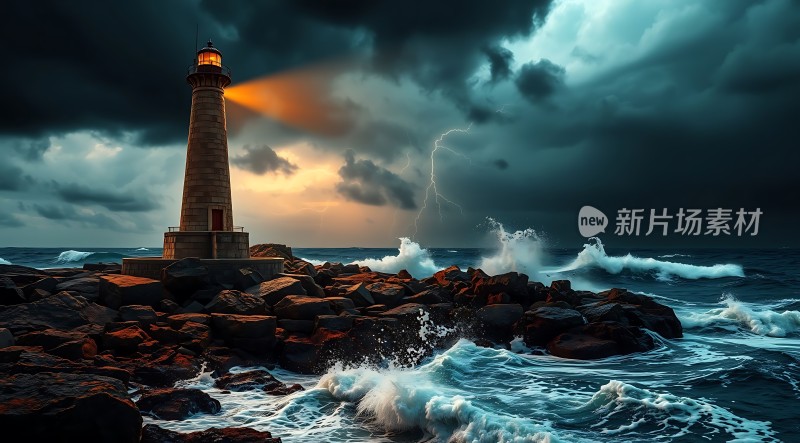 灯塔之光守护风暴之海