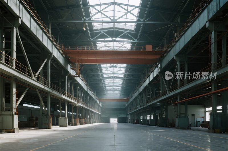 大型工业厂房内部场景
