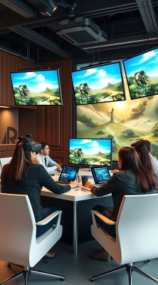 虚拟现实会议场景 虚拟现实会议场景