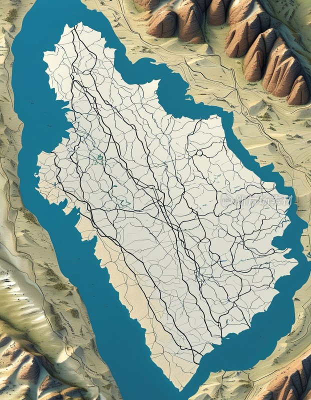 哈萨克斯坦轮廓图