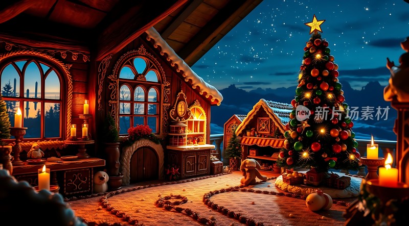 圣诞之夜温馨小屋