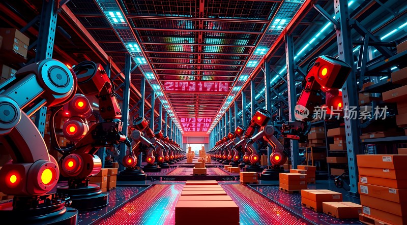 智能仓储机器人协作搬运货物