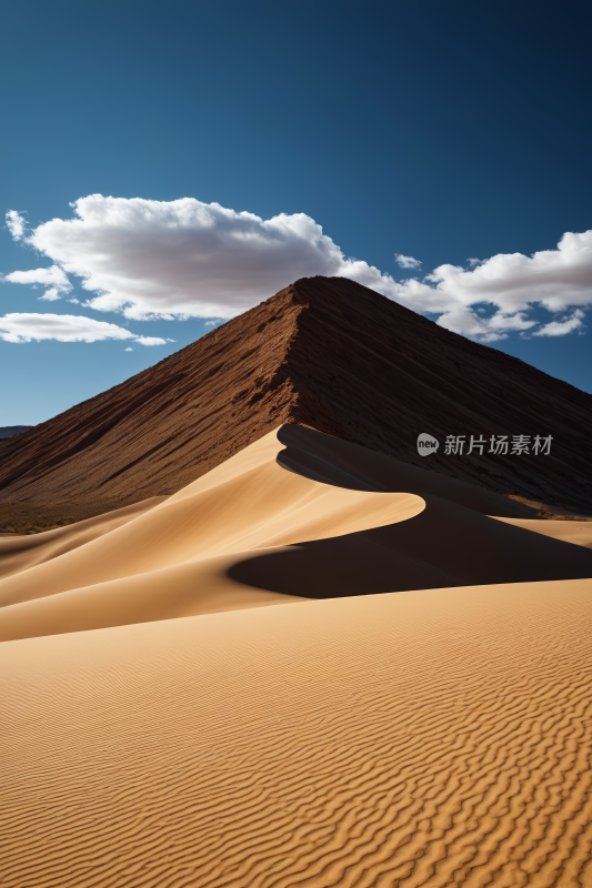 一个大沙丘高清风景摄影图片