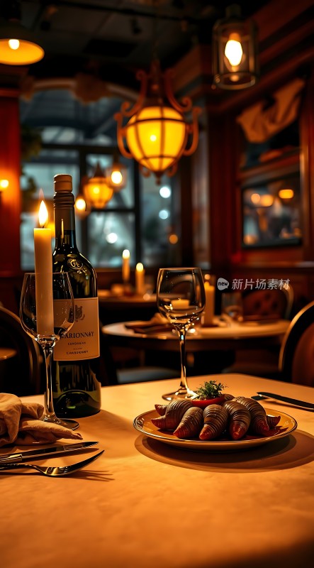 烛光晚餐浪漫时刻