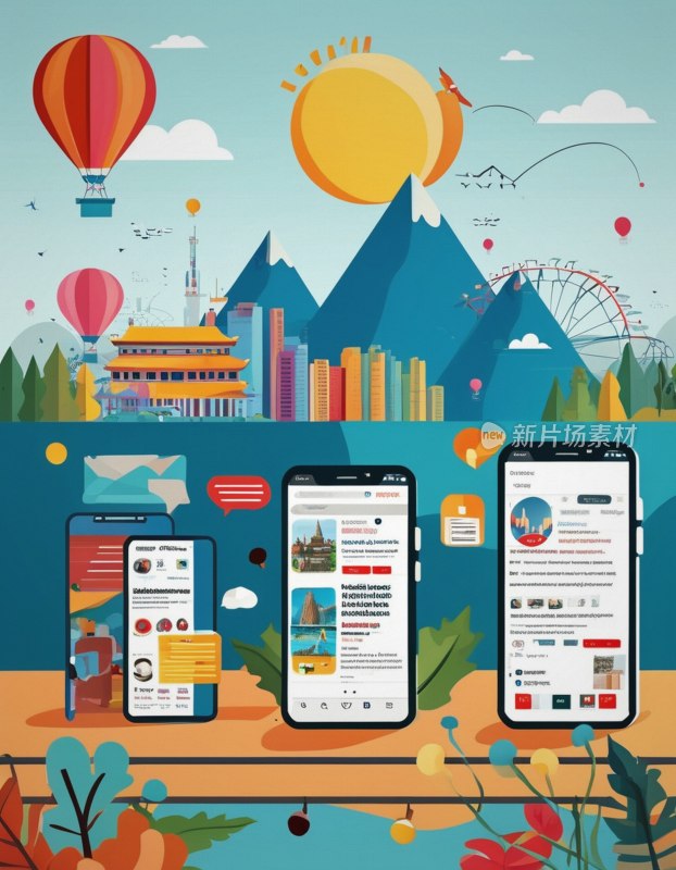 旅行社横幅模板