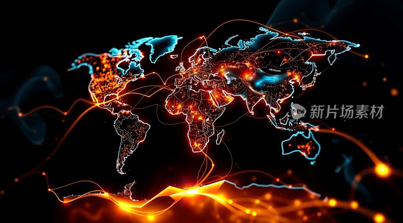 全球网络连接图