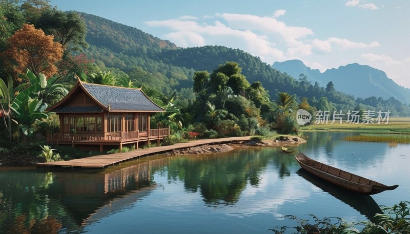 西双版纳塔寺风景