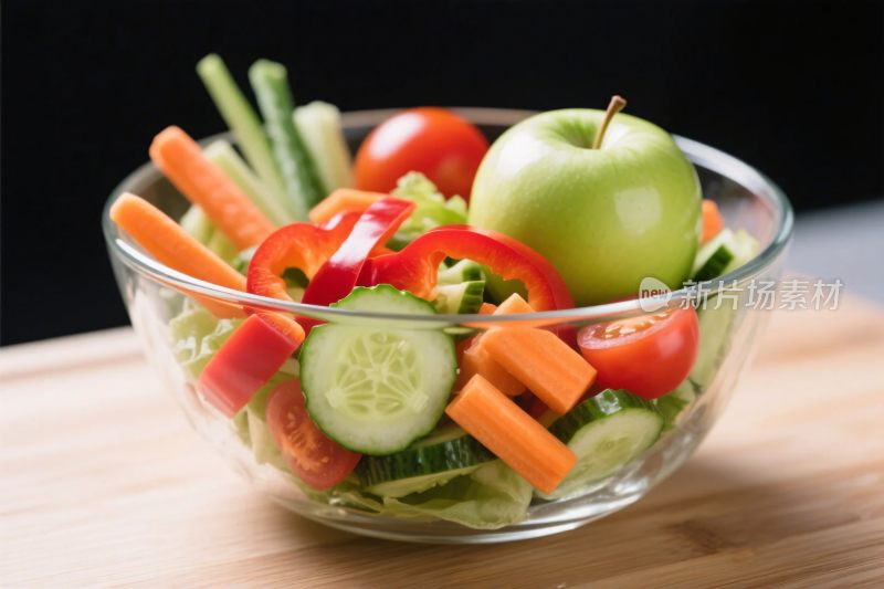 新鲜蔬菜水果沙拉