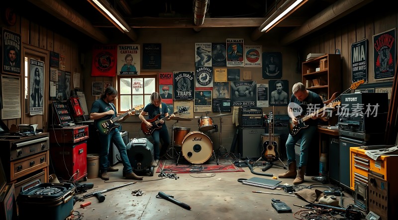 车库乐队演奏现场