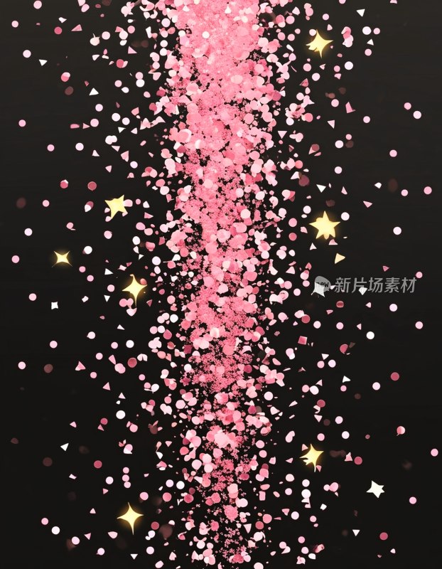 粉彩颗粒散落横幅