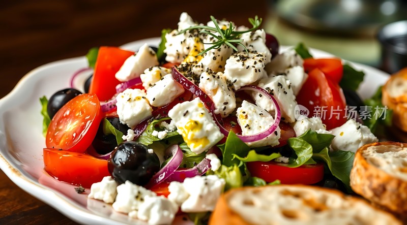 清新蔬菜沙拉美味健康