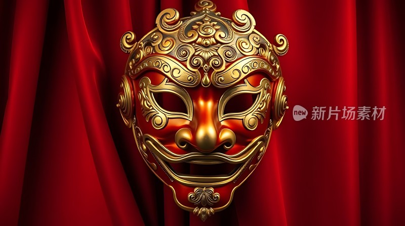 金面红幕映华章