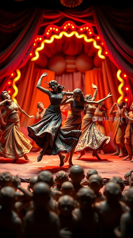 舞台上的舞者与观众
