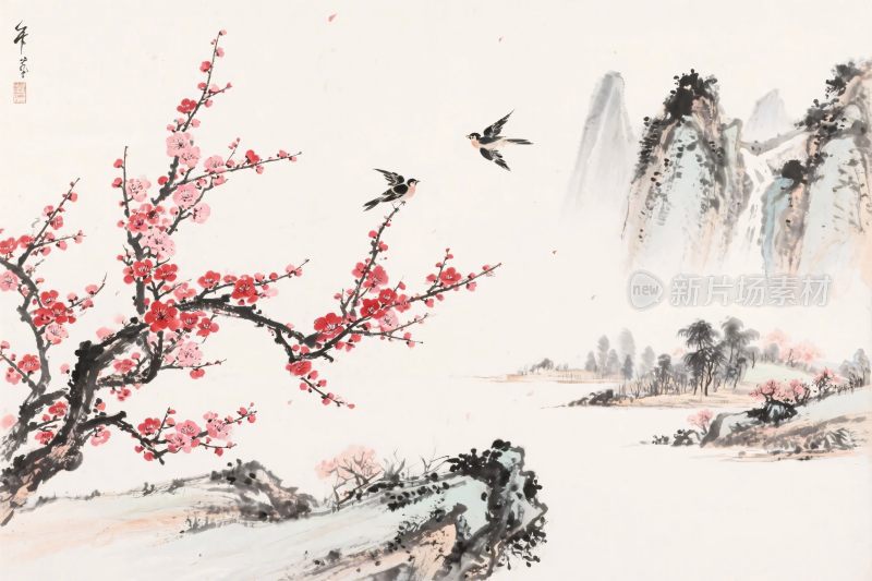 水墨山水国风画