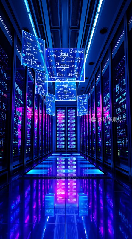 数据中心的未来科技感