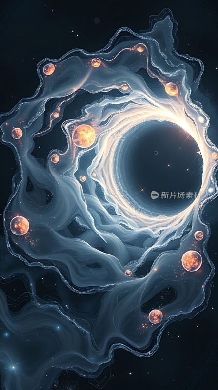 宇宙漩涡中的神秘星球