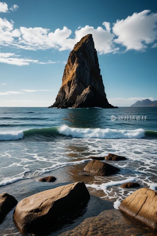 海浪波浪高清风景摄影图片