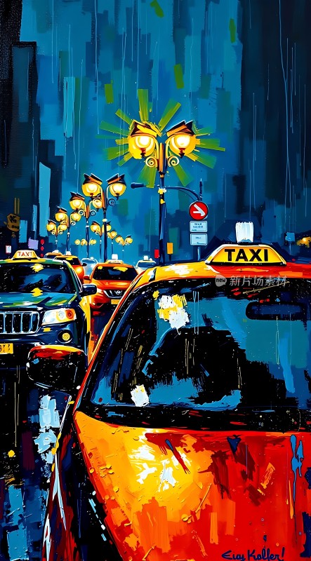 雨夜出租车