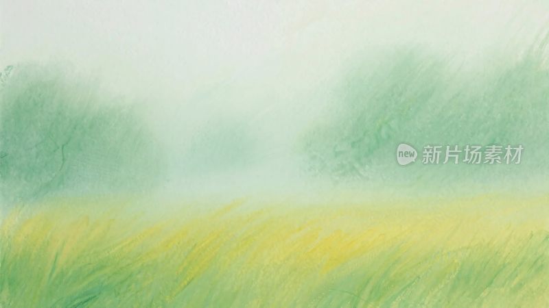 朦胧风景水墨画