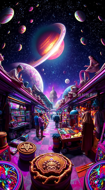 宇宙集市繁华夜市