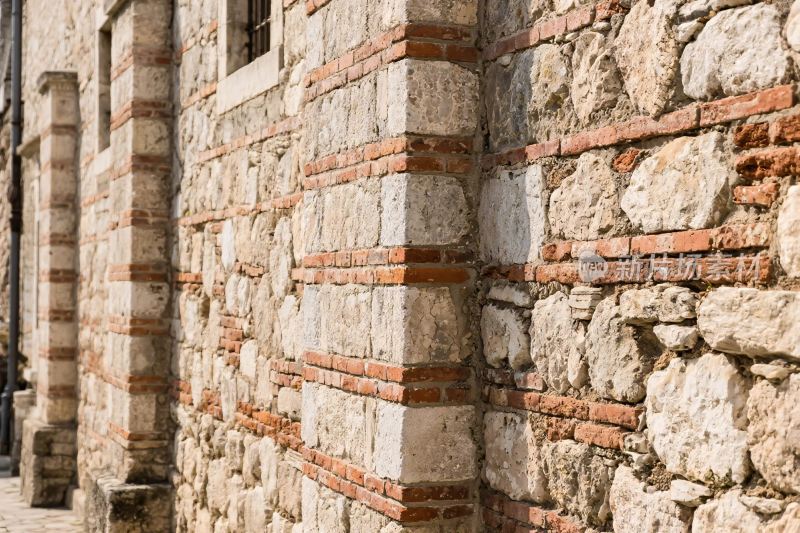 石砌砖墙建筑墙面