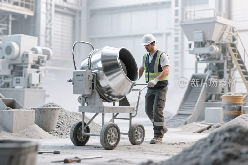 工地搅拌机操作