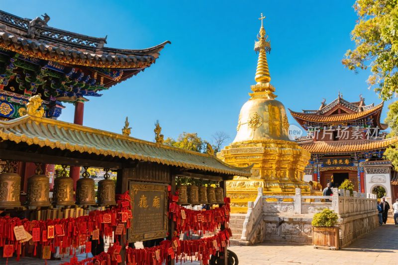 寺庙佛塔古建风光