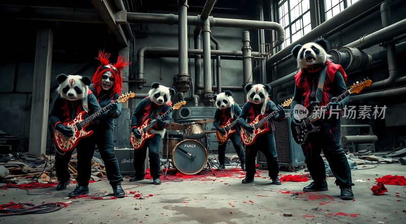 熊猫乐队摇滚现场
