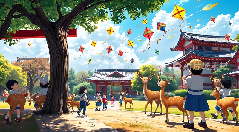 放风筝的欢乐时光