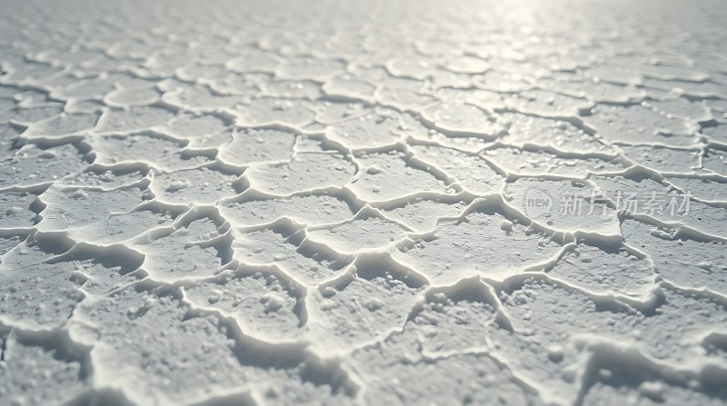 冰封大地晶莹剔透的世界