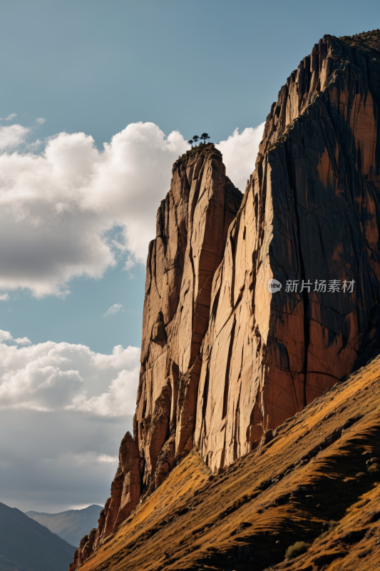 山上多岩石高清风景摄影图片