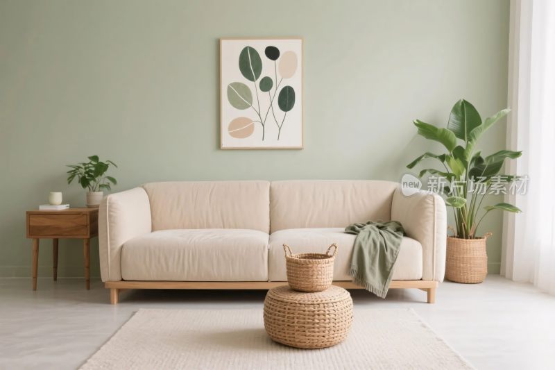 简约客厅布置场景