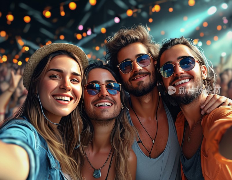 音乐会自拍瞬间